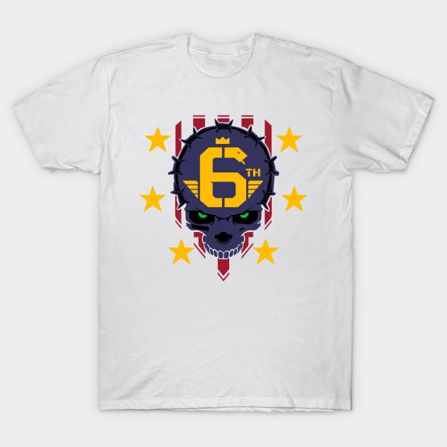 Sixth Street Logo (Cyberpunk Gang) T-Shirt by Joshessel